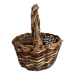 Hand Weaved Wood Basket