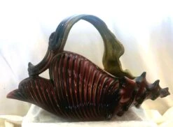 Hull Pottery Ebb Tide Shell Koi Fish Handled Basket Planter -CHAIRISH Shop hull pottery ebb tide shell koi fish handled basket planter 5622