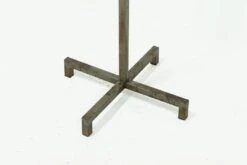 Industrial Belgian Steel & Teak Free Standing Coat Rack, 1950s -CHAIRISH Shop industrial belgian steel and teak free standing coat rack 1950s 7152
