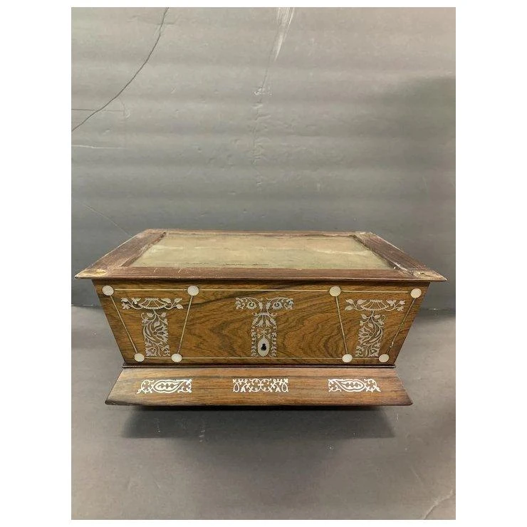 Inlaid Mother Of Pearl Box 4 Inlaid Mother Of Pearl Box - Image 2