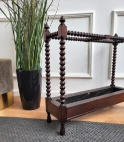 Italian Bobbin Turned Barley Twist Stick And Umbrella Stand, 1940s -CHAIRISH Shop italian bobbin turned barley twist stick and umbrella stand 1940s 0144