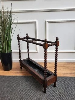 Italian Bobbin Turned Barley Twist Stick And Umbrella Stand, 1940s -CHAIRISH Shop italian bobbin turned barley twist stick and umbrella stand 1940s 4756