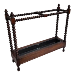 Italian Bobbin Turned Barley Twist Stick And Umbrella Stand, 1940s