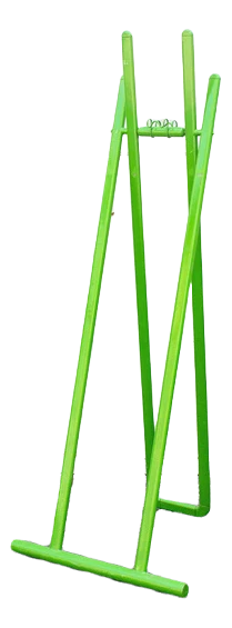 Italian Clothes Stand In Green Metal, 1970s