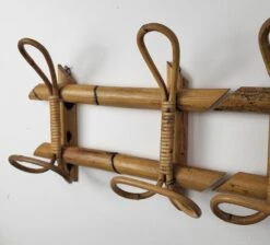 Italian French Bamboo Rattan Coat Hanger, 1960s -CHAIRISH Shop italian french bamboo rattan coat hanger 1960s 5921