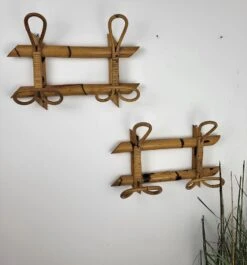 Italian French Bamboo Rattan Coat Hanger, 1960s -CHAIRISH Shop italian french bamboo rattan coat hanger 1960s 8280