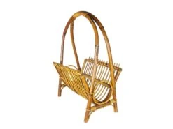 Italian Rattan & Rush Magazine Rack, 1960s -CHAIRISH Shop italian rattan and rush magazine rack 1960s 9925