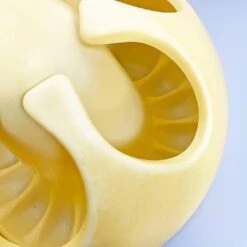 Italian Space Age Pistil Shape Light Yellow Plastic Umbrella Stand, 1970s -CHAIRISH Shop italian space age pistil shape light yellow plastic umbrella stand 1970s 1083