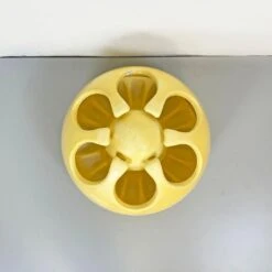 Italian Space Age Pistil Shape Light Yellow Plastic Umbrella Stand, 1970s -CHAIRISH Shop italian space age pistil shape light yellow plastic umbrella stand 1970s 1199