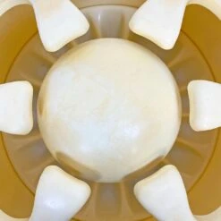 Italian Space Age Pistil Shape Light Yellow Plastic Umbrella Stand, 1970s -CHAIRISH Shop italian space age pistil shape light yellow plastic umbrella stand 1970s 1535