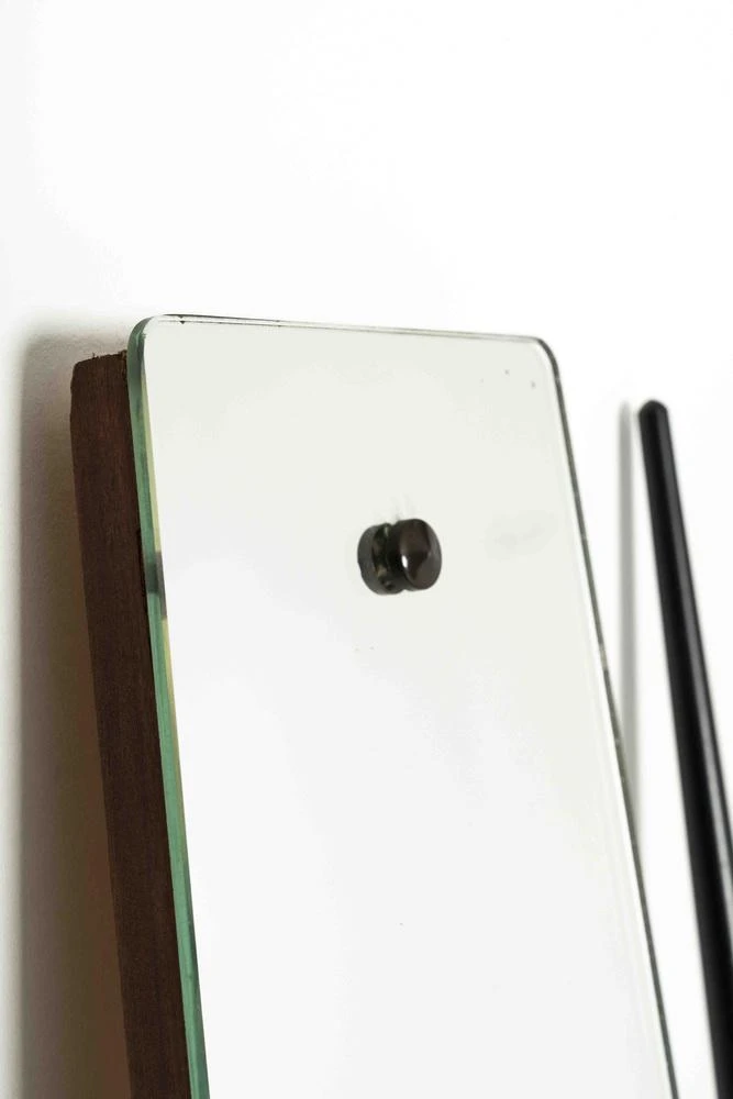 Italian Vintage Coat Rack With Mirror In The Style Of Osvaldo Borsani, 1950s Italy 6 Italian Vintage Coat Rack With Mirror In The Style Of Osvaldo Borsani, 1950s Italy - Image 4