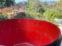 Japanese Cylindrical Box In Brown Lacquer Paint With Flower Decoration -CHAIRISH Shop japanese cylindrical box in brown lacquer paint with flower decoration 1147