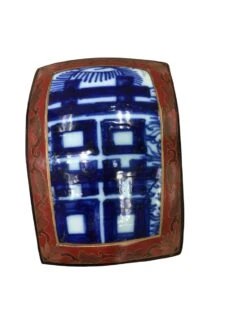 Lacquer Ceramic Blue And White Asian Box -CHAIRISH Shop lacquer ceramic blue and white asian box 8041