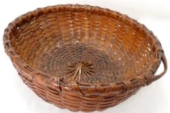 Large Antique American Substantially Made Hand Woven Ash Splint Gathering Basket -CHAIRISH Shop large antique american substantially made hand woven ash splint gathering basket 2138