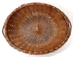 Large Antique American Substantially Made Hand Woven Ash Splint Gathering Basket -CHAIRISH Shop large antique american substantially made hand woven ash splint gathering basket 2224