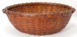 Large Antique American Substantially Made Hand Woven Ash Splint Gathering Basket -CHAIRISH Shop large antique american substantially made hand woven ash splint gathering basket 5410