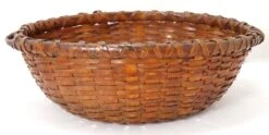 Large Antique American Substantially Made Hand Woven Ash Splint Gathering Basket -CHAIRISH Shop large antique american substantially made hand woven ash splint gathering basket 7329