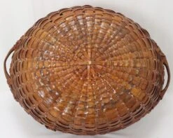 Large Antique American Substantially Made Hand Woven Ash Splint Gathering Basket -CHAIRISH Shop large antique american substantially made hand woven ash splint gathering basket 9660