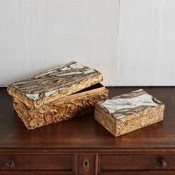 Front Page -CHAIRISH Shop large artist made gold leaf wooden box france 1970s 5104