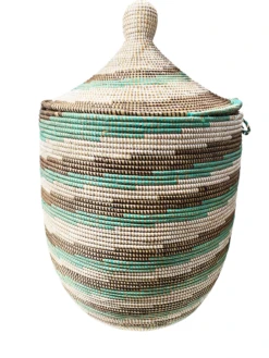 Large Basket With Lid Senegal West Africa 31" H 20 Large Basket With Lid Senegal West Africa 31" H -CHAIRISH Shop large basket with lid senegal west africa 31 h 0761
