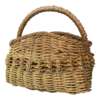 Large Deep Vintage Basket With A Handle