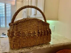 Large Deep Vintage Basket With A Handle -CHAIRISH Shop large deep vintage basket with a handle 8529