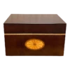 Large Georgian Style Mahogany Veneered Box With Patera Inlay By Bombay Company