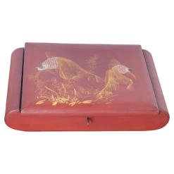 Large Late 19th Century Jewellery Box With Inside Mirror, Vietnam