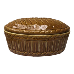 Large Majolica Pate Tureen Caugant Circa 1950