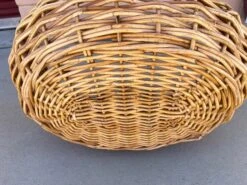 Large Rustic European Woven Rattan/Wicker Gathering Basket -CHAIRISH Shop large rustic european woven rattanwicker gathering basket 2951