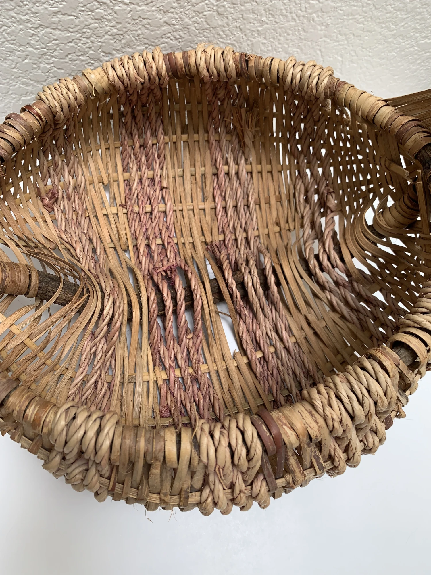 Large Rustic Vintage Stick Basket 7 Large Rustic Vintage Stick Basket - Image 5