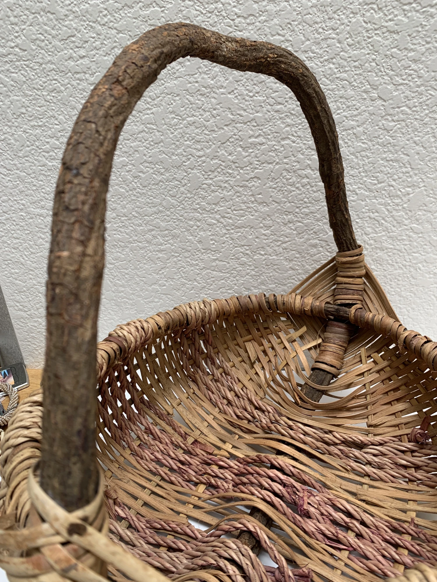 Large Rustic Vintage Stick Basket 11 Large Rustic Vintage Stick Basket - Image 9