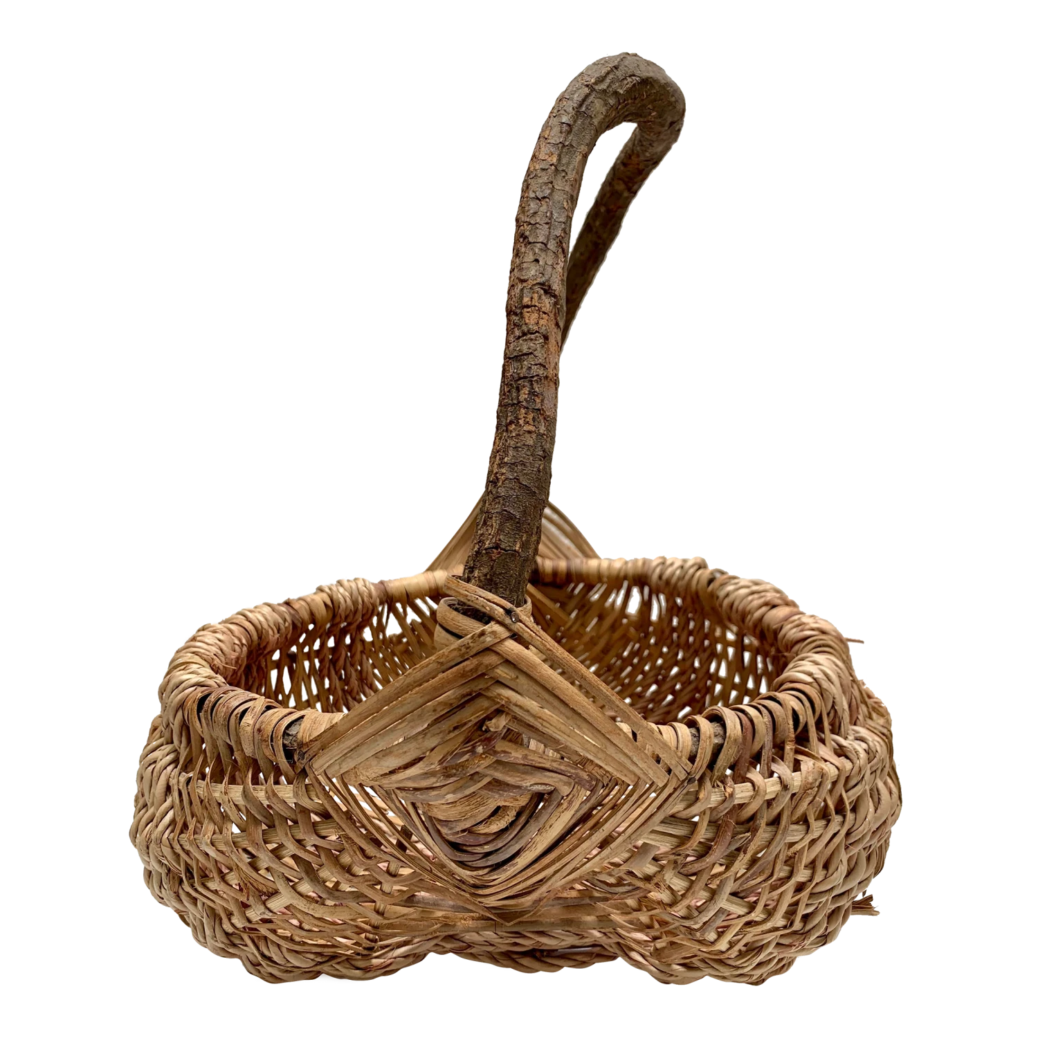 Large Rustic Vintage Stick Basket 3 Large Rustic Vintage Stick Basket