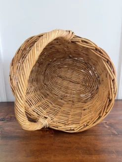 Large Vintage Hand Woven Basket -CHAIRISH Shop large vintage hand woven basket 0987