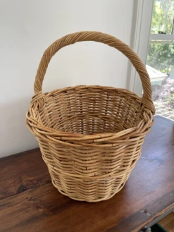 Large Vintage Hand Woven Basket -CHAIRISH Shop large vintage hand woven basket 9859
