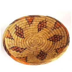 Large Vintage Moroccan Hand Woven Palm Bread Basket -CHAIRISH Shop large vintage moroccan hand woven palm bread basket 1125