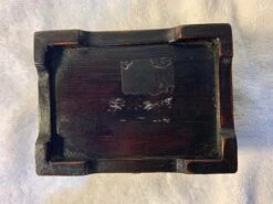 Late 19th Century Antique Chinese Jewelry Box, Dark Wood & Brass Carved Jade Inlay Silk Lining With Original Lock -CHAIRISH Shop late 19th century antique chinese jewelry box dark wood and brass carved jade inlay silk lining with original lock 3152