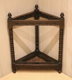 Late 19th Century Oak Corner Stick Stand -CHAIRISH Shop late 19th century oak corner stick stand 0621