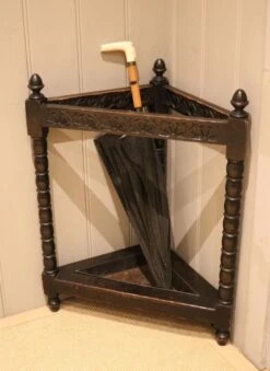 Late 19th Century Oak Corner Stick Stand -CHAIRISH Shop late 19th century oak corner stick stand 1232