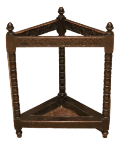 Late 19th Century Oak Corner Stick Stand