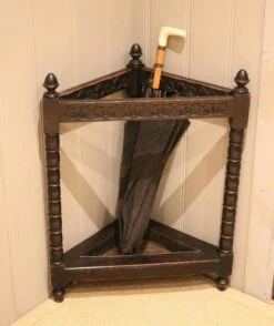Late 19th Century Oak Corner Stick Stand -CHAIRISH Shop late 19th century oak corner stick stand 8245