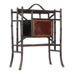 Late 19th Century Victorian Aesthetic Movement Bamboo Magazine Or Newspaper Rack