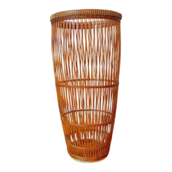 Late 20th Century Abe Motoshi Japanese Contemporary Bamboo Basket