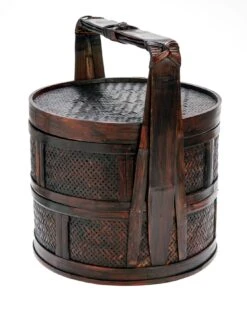 Late 20th Century Chinese Rattan Tiered Lunch Box -CHAIRISH Shop late 20th century chinese rattan tiered lunch box 3666