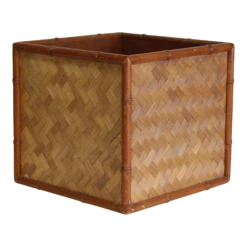 Late 20th Century Vintage Faux Bamboo Decorative Box