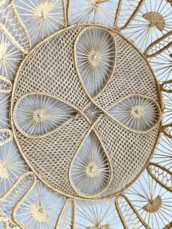 Late Mid-Century Handwoven Raffia “Teneriffe Lace” Basket 18 Late Mid-Century Handwoven Raffia “Teneriffe Lace” Basket -CHAIRISH Shop late mid century handwoven raffia teneriffe lace basket 5711