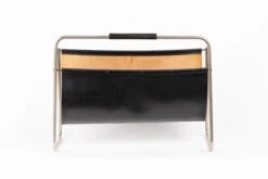 Leather And Brass Magazine Rack From Carl Auböck, Austria, 1960s -CHAIRISH Shop leather and brass magazine rack from carl aubock austria 1960s 1071
