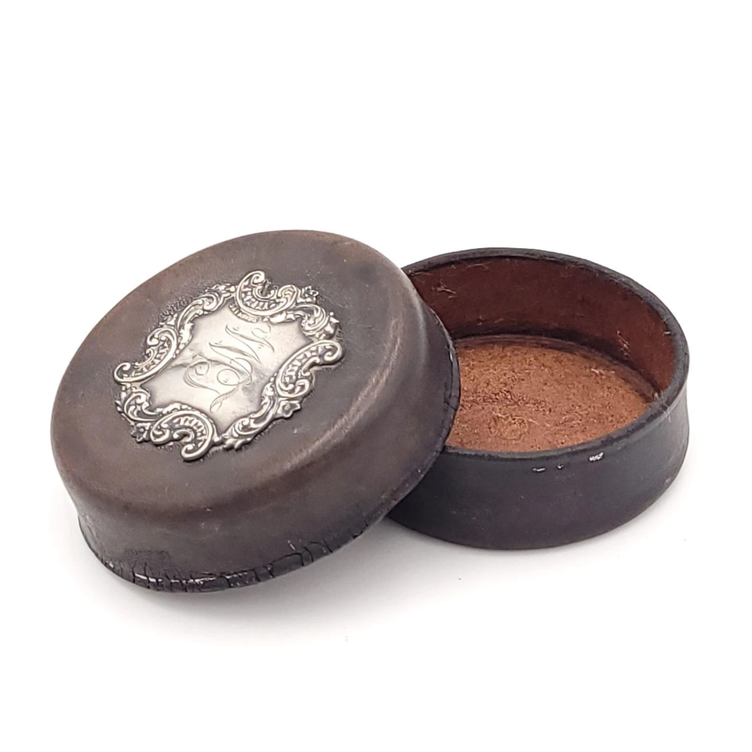 Leather And Silver Snuff Box, Circa 1890 5 Leather And Silver Snuff Box, Circa 1890 - Image 3