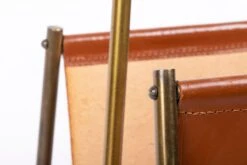 Leather Magazine Rack From Carl Auböck, Austria, 1960s 12 Leather Magazine Rack From Carl Auböck, Austria, 1960s -CHAIRISH Shop leather magazine rack from carl aubock austria 1960s 4739