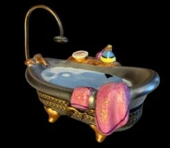 Limoges Signed Peint Main Bathtub Trinket Box -CHAIRISH Shop limoges signed peint main bathtub trinket box 6028